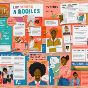 vision boarding + 5 free vision board templates