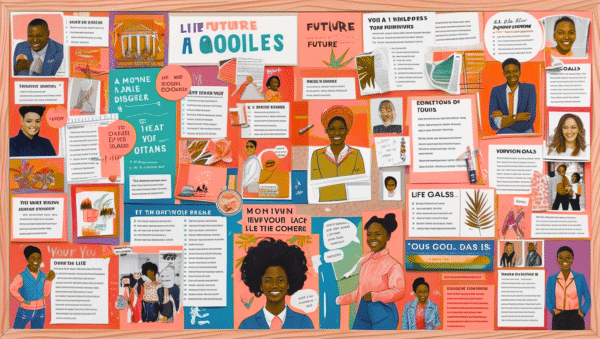 vision boarding + 5 free vision board templates